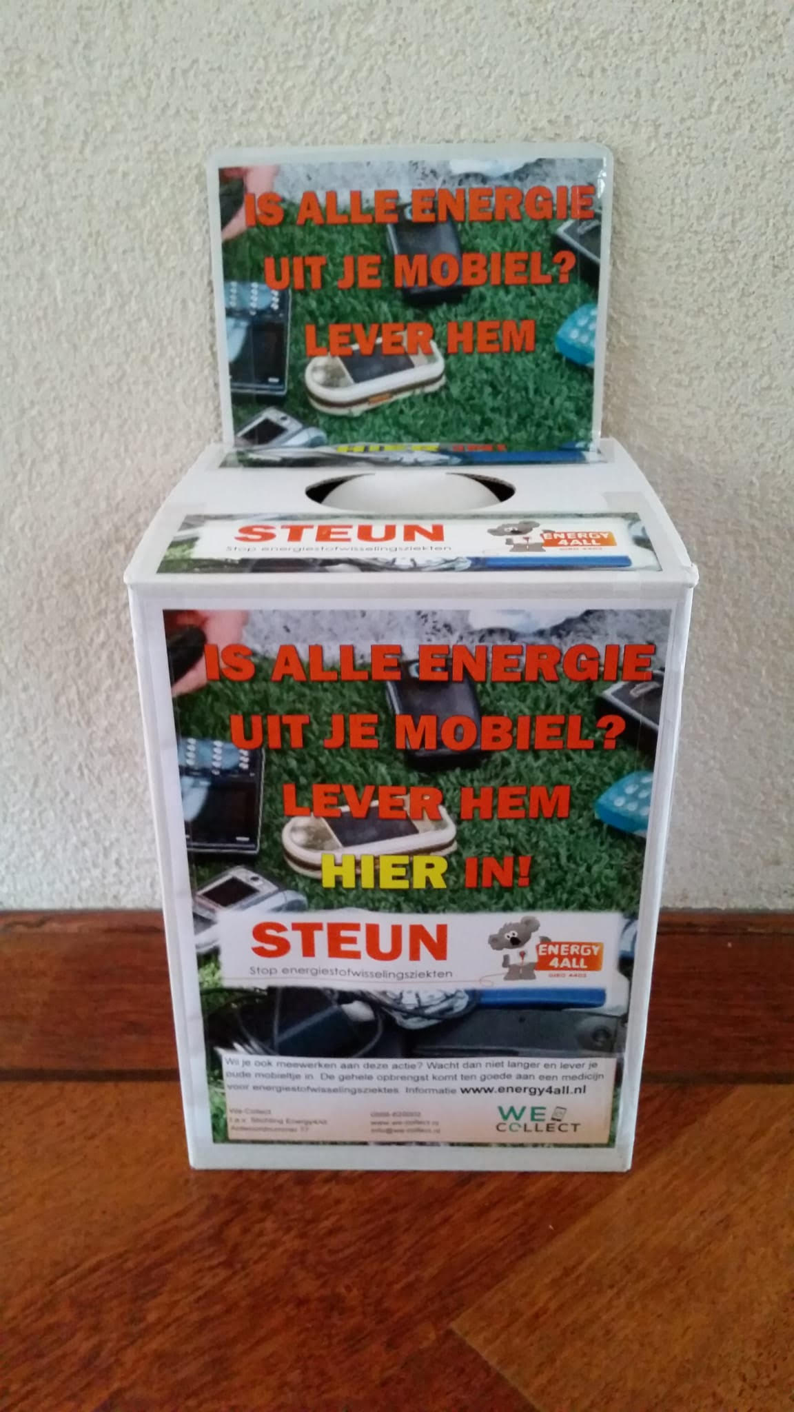 WeCollect Box Energy4All oude mobieltjes