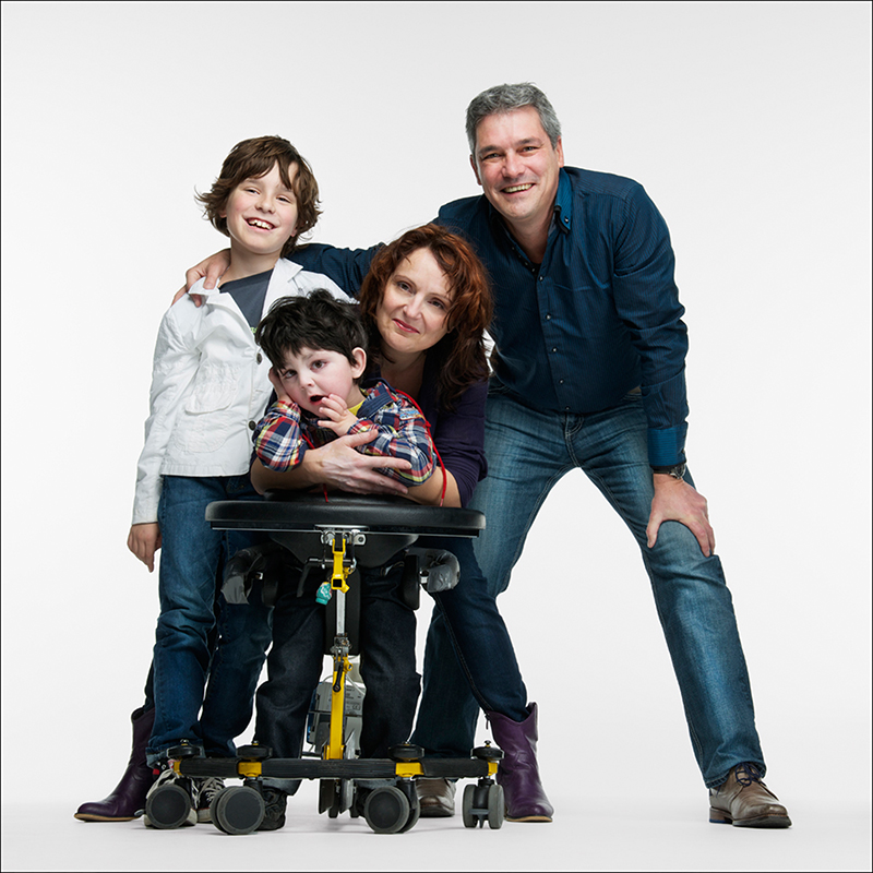 Noa en zijn familie (foto van 2015 door Henk van Kooten)