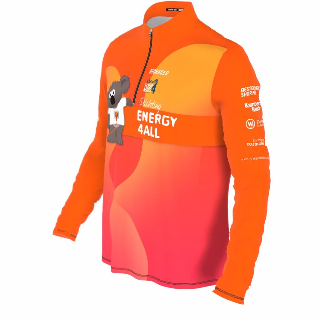 Hike lange mouwen thermisch shirt bioracer Energy4All Tour4Mito 2025